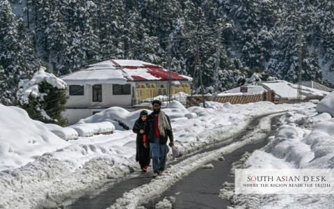 Early Snowfall in Gilgit-Baltistan can be seen in the picture