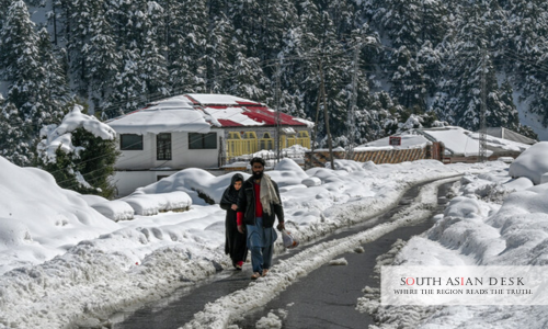 Early Snowfall in Gilgit-Baltistan can be seen in the picture