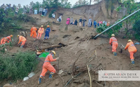 Himachal Pradesh Landslide seen in the picture
