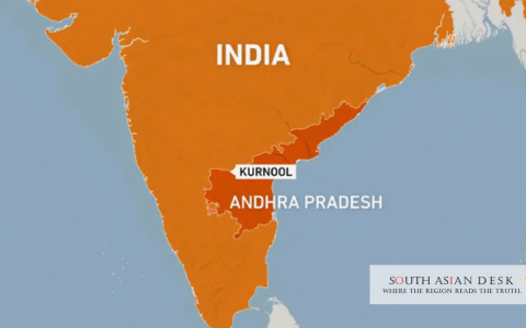 Indian Bus Crash Highlighted on Indian Map