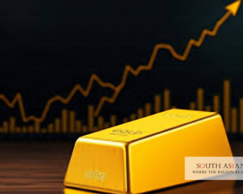 India gold price surge depicted by concept graph in the picture