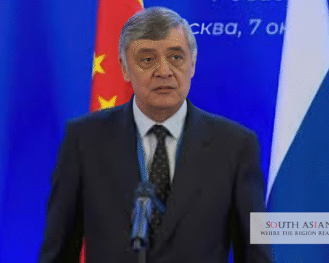 Kabulov Hails Afghanistan Ties during a press conference