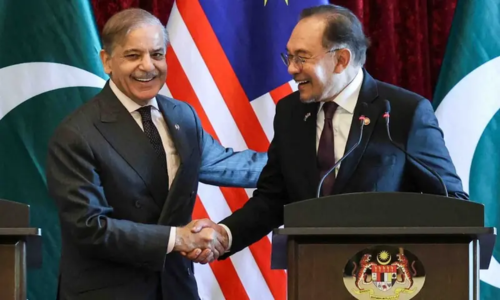 Pakistan and Malaysia support for Palestine, during Shehbaz Anwar Meeting