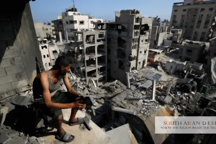Pakistan PM Hails Gaza Peace afterthe destruction in GAZA as seen in the picture