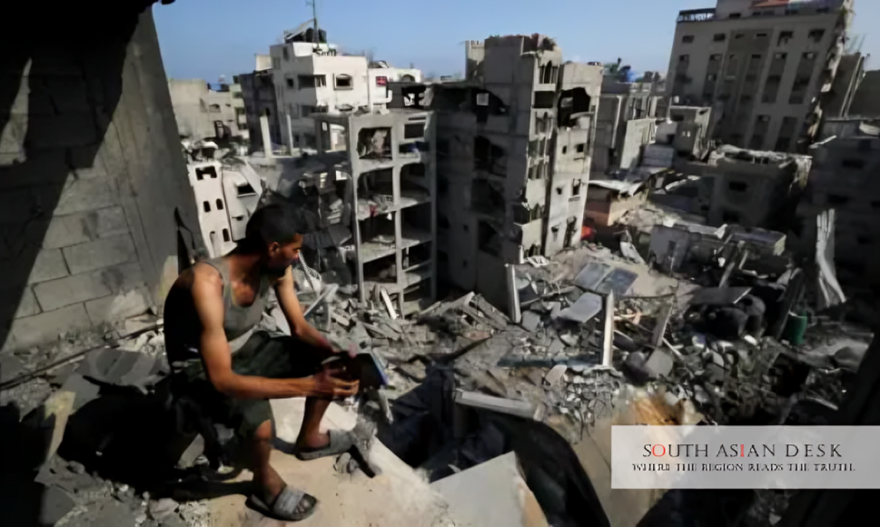 Pakistan PM Hails Gaza Peace afterthe destruction in GAZA as seen in the picture