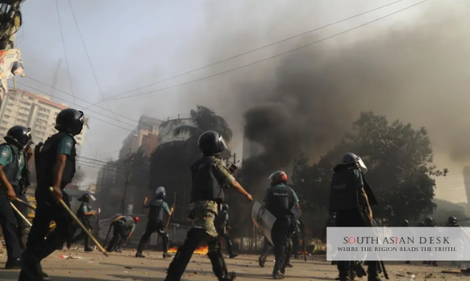 Sheikh Hasina Supporters Protest Ignites 32 Bomb Blasts