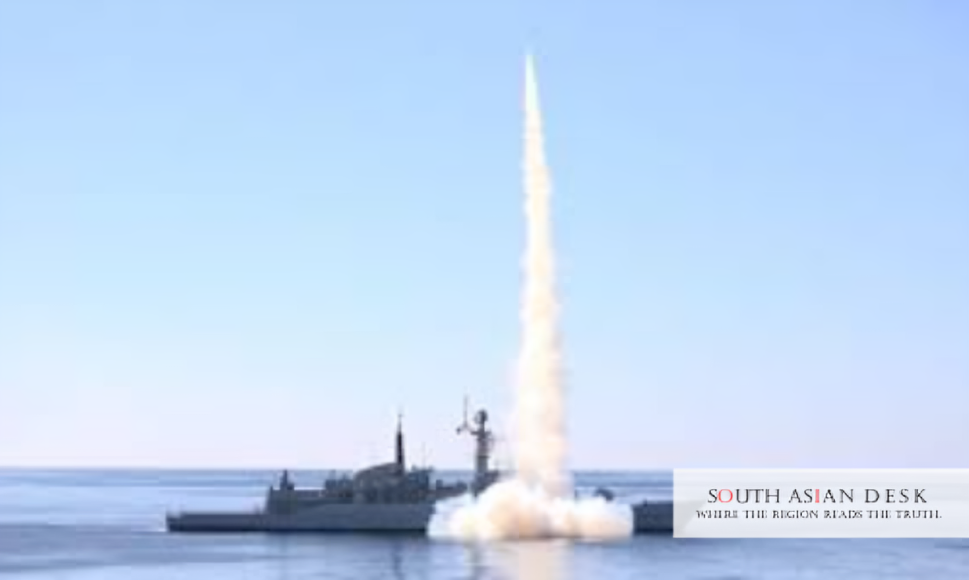 Pakistan Navy Surface-to-Air Missile Firing Success in Arabian Sea