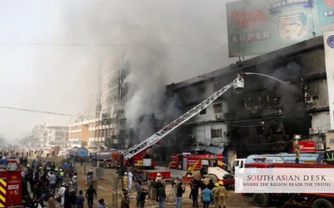 Gul Plaza Fire Under Control After 36 Hours: 14 Dead