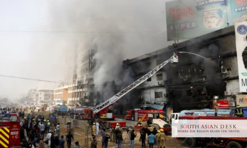 Gul Plaza Fire Under Control After 36 Hours: 14 Dead