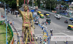 Lionel Messi Statue Removed in Kolkata