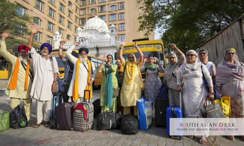 Sikh Pilgrims Reach Pakistan Historic Ceremony