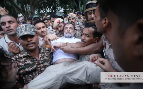 Rahul Gandhi detained as opposition backs India exam protests
