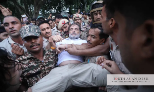 Rahul Gandhi detained as opposition backs India exam protests