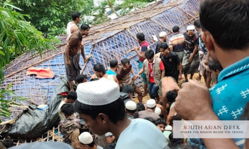 Rohingya camp landslide