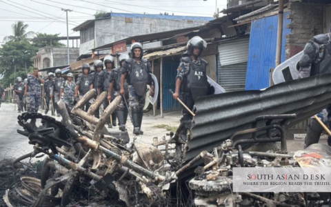 Nepal police riot control gear