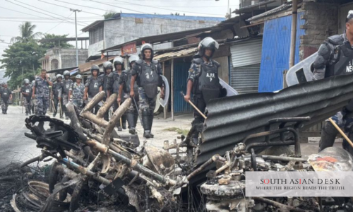 Nepal police riot control gear