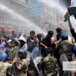 test paper leaks protest