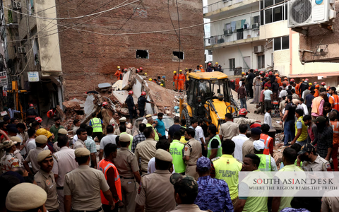 Delhi building collapse