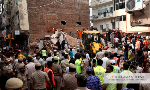 Delhi building collapse
