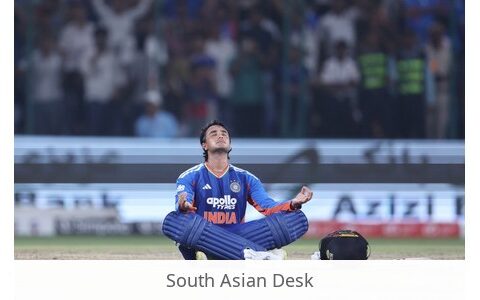Abhishek record century — Story image