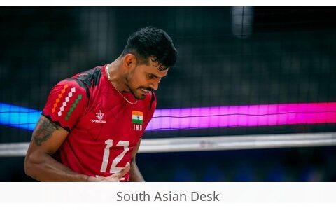 India volleyball victory — Story image