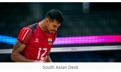India volleyball victory — Story image